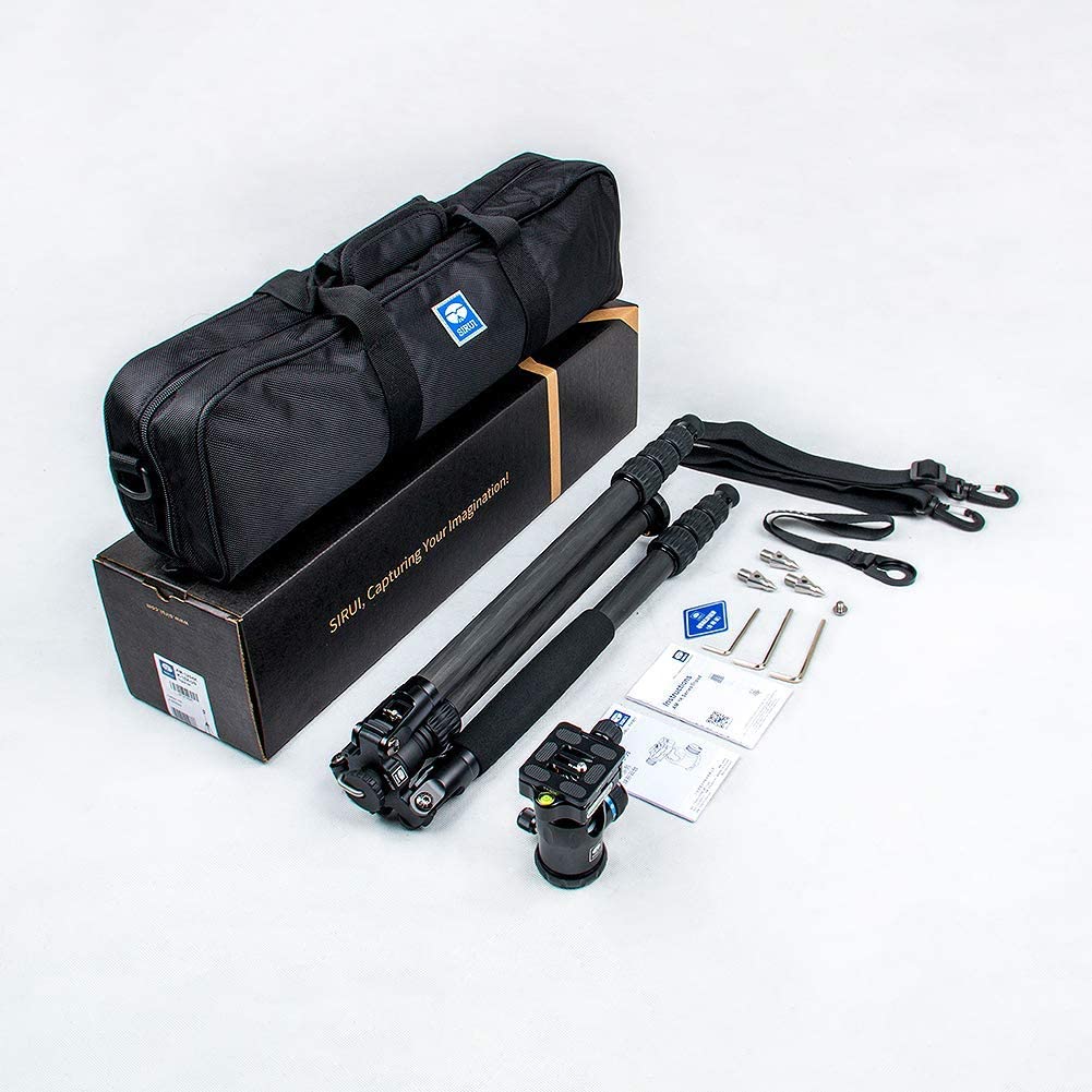 SIRUI AM-1204K Traveler - Drei-/Einbeinstativ Carbon mit K-10K Kopf - AM-Set - Image 10