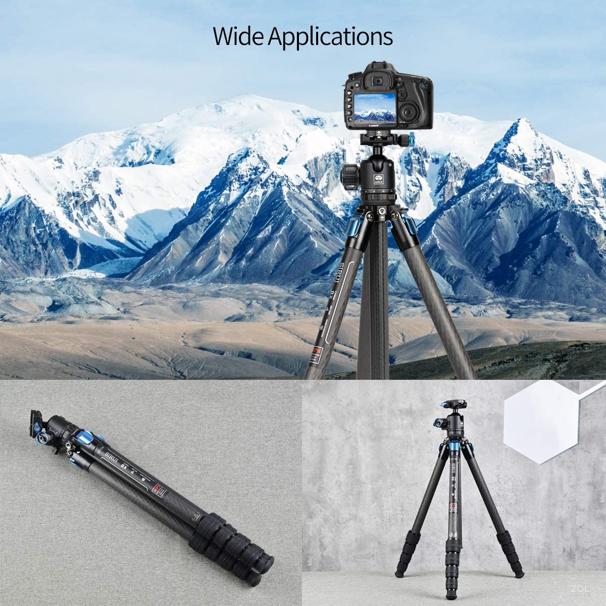 SIRUI ST-125 Superb Travel Dreibeinstativ Carbon 150 cm - wasserdicht ST-Serie - Image 16