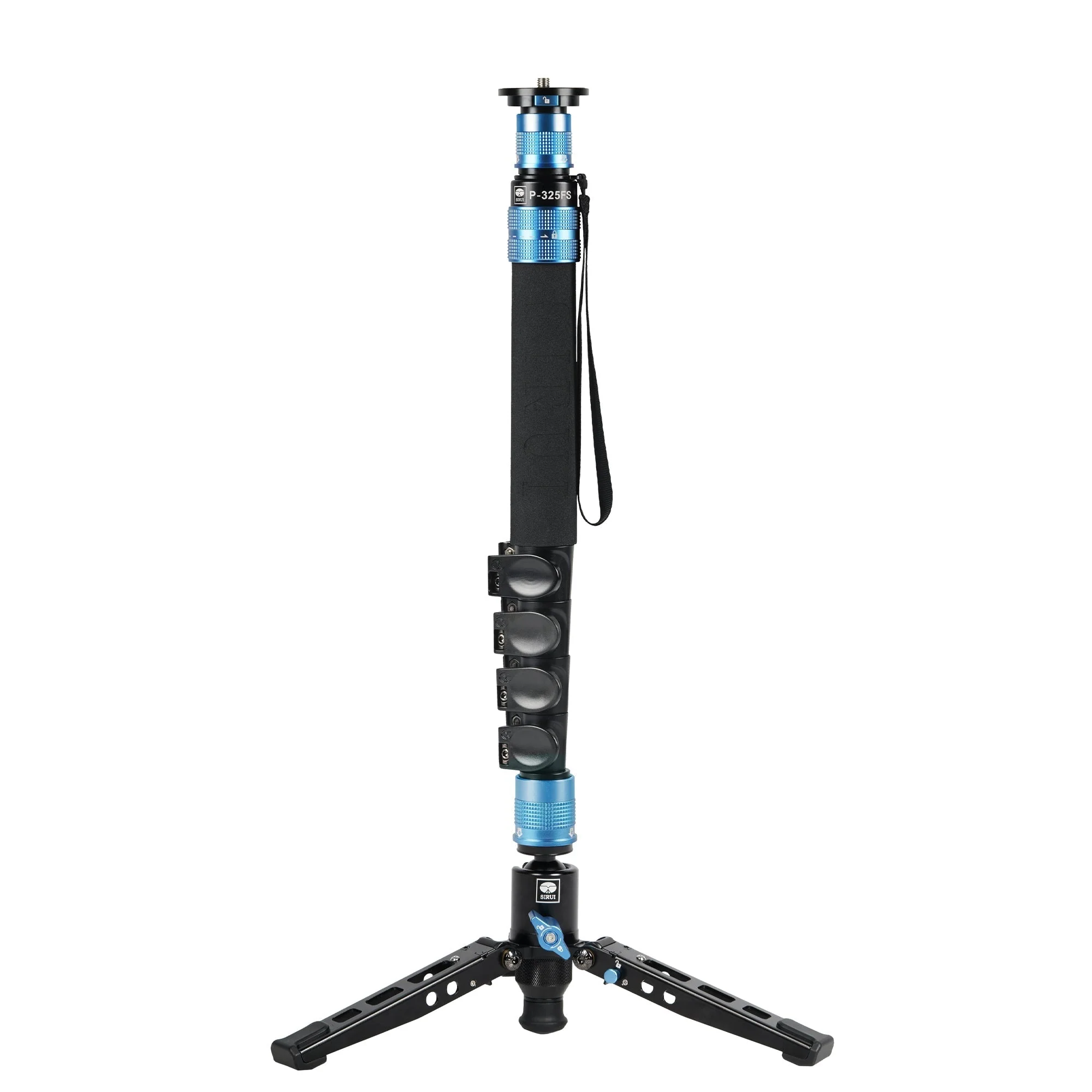 SIRUI P-325FL Carbon Einbeinstativ 178 cm mit Standspinne + Videoneiger VA-5 - Image 4