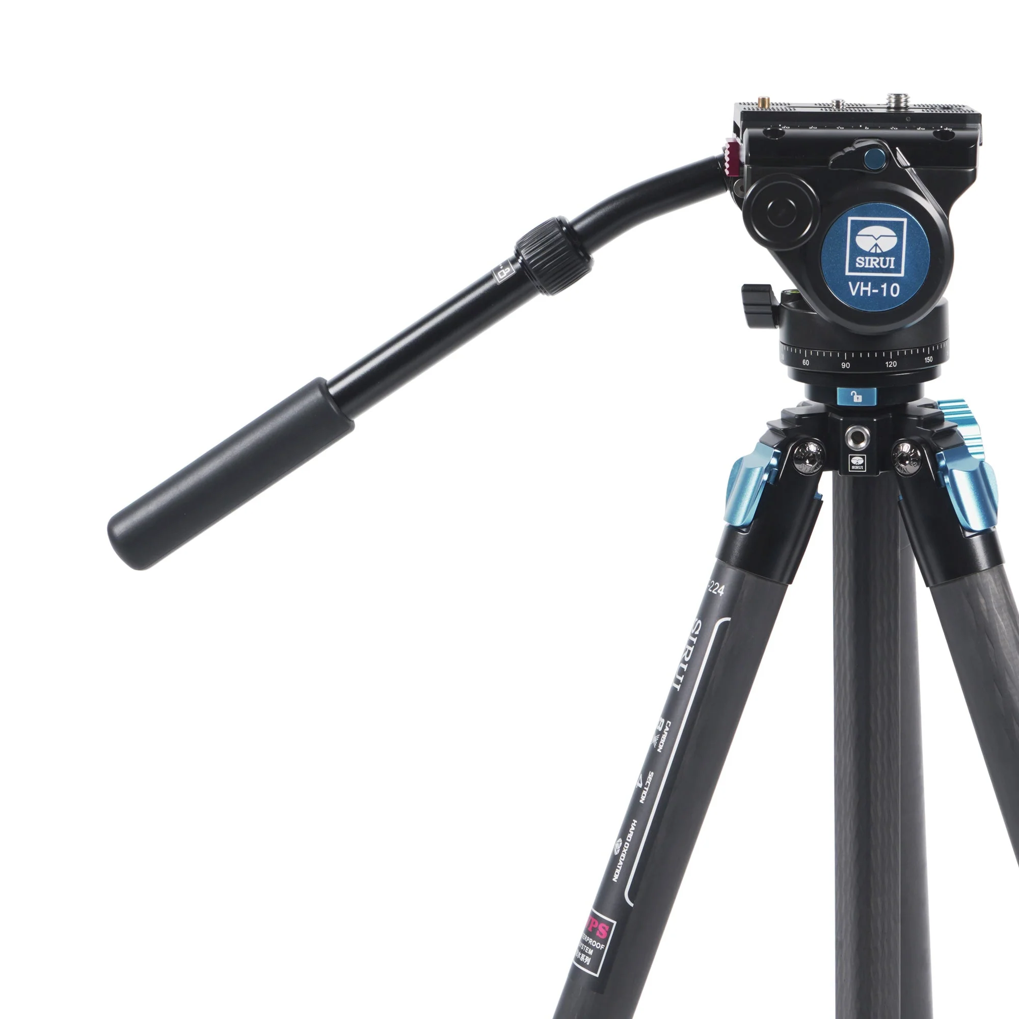 SIRUI ST-224 Superb Travel Dreibeinstativ Carbon 185 cm mit Videokopf VH-10 wasserdicht ST-Serie - Image 7