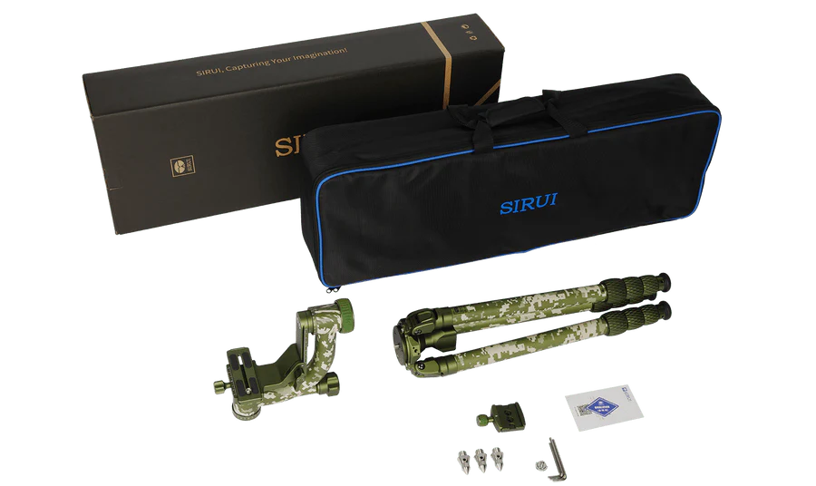 SIRUI 2-in-1 Explorer-Serie Camouflage Outdoor-Stativ-Set CT-3204+CH20 - Image 9