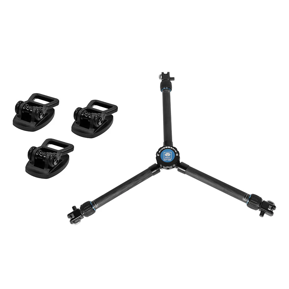 SQ75 Rapid System Heavy Duty Carbonfaser-Videostativ-Set mit VHS-10 professionellem Fluidkopf - Image 12