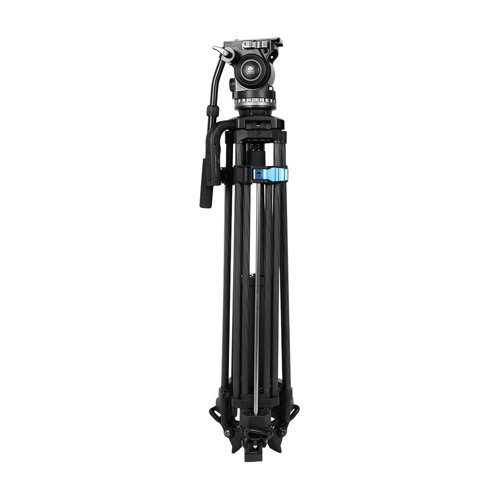 SQ75 Rapid System Heavy Duty Carbonfaser-Videostativ-Set mit VHS-10 professionellem Fluidkopf - Image 4