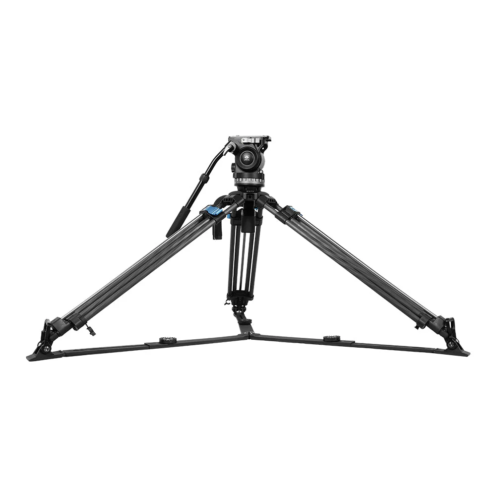 SQ75 Rapid System Heavy Duty Carbonfaser-Videostativ-Set mit VHS-10 professionellem Fluidkopf - Image 5